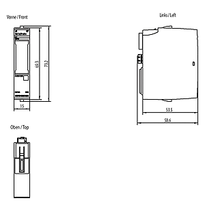 Siemens SIMATIC ET 200SP Analog Input Module AI 4xU/I 2-Wire Standard-6ES7134-6GB00-0BA1