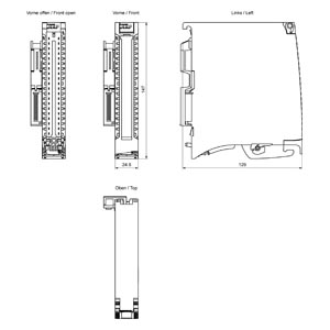 Siemens S7-1500 Digital Output Module – DO 16x24V DC/0.5A-6ES7522-1BL10-0AA0