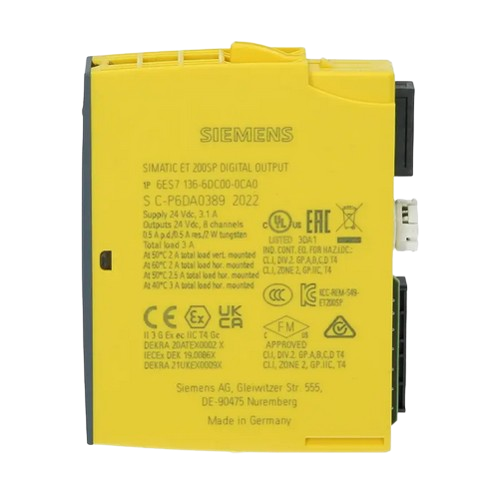 Siemens SIMATIC ET200SP Safety Input/Output Module – DI/DO 4x24V DC-6ES7136-6DC00-0CA0