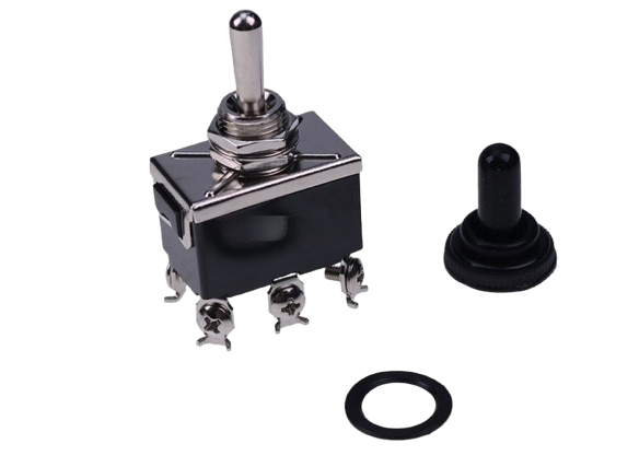 Genie 128202GT Toggle Switch – DPDT 3-Position Momentary with Rubber Boot