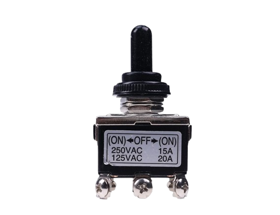 Genie 128202GT Toggle Switch – DPDT 3-Position Momentary with Rubber Boot