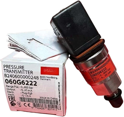 Danfoss 060G6222 Pressure Sensor – Industrial Hydraulic Transmitter for Heavy Machinery
