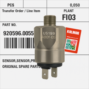 Kalmar 920596.0055 Pressure Sensor – Hydraulic Pressure Sensor for Reach Stackers