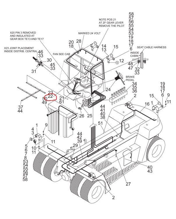 Konecranes 6047.003 Combination Switch – OEM Light & Wiper Control Switch