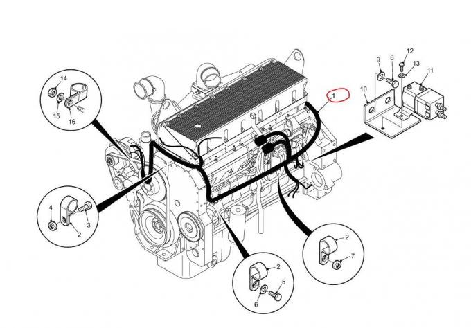 Linde Wiring Harness 3573810403